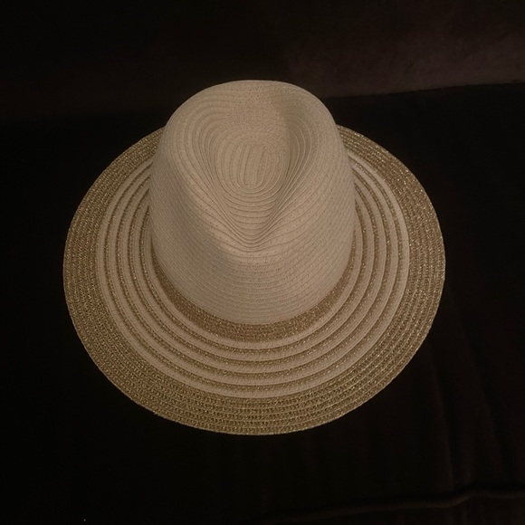 C&C California Gold straw hat NWT NEW C&C CALIFORNIA STRIPE BRIM STRAW FEDORA NATURAL WITH  main image 2
